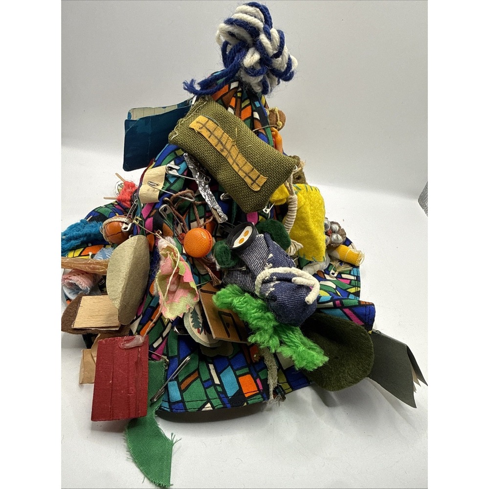 Vintage 70s Girl Scout Camp SWAPS Memory Bucket Hat Handmade Mixed Media Art - Picture 7 of 9